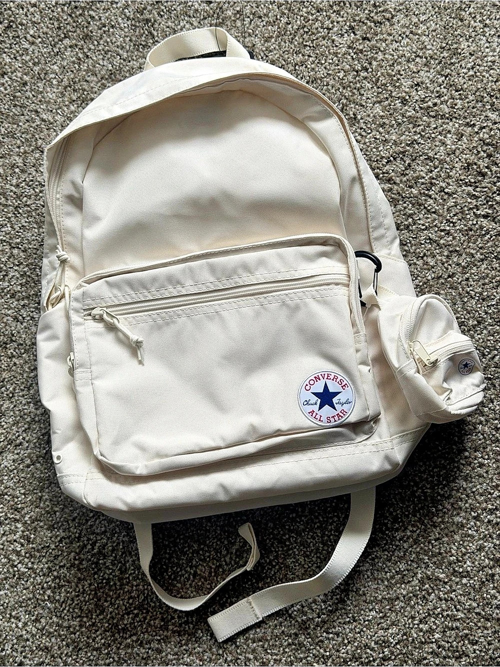 Converse Go 2 Backpack with Mini Pouch White